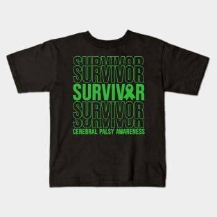 Cerebral Palsy Awareness Cerebral Palsy Survivor Kids T-Shirt